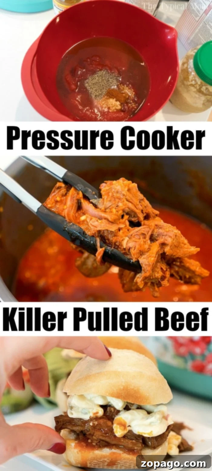 Pressure cooker pulled beef for dinner tonight! Tender meat stacked on rolls to make sliders = a great appetizer or dinner for your family. Pressure cooker pulled beef for dinner tonight! Tender meat stacked on rolls to make sliders = a great appetizer or dinner for your family.