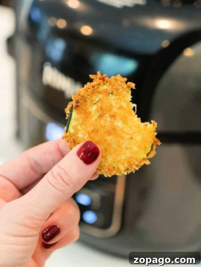 Crunchy Air Fryer Zucchini Chips 2 crispy Air Fryer Zucchini Chips