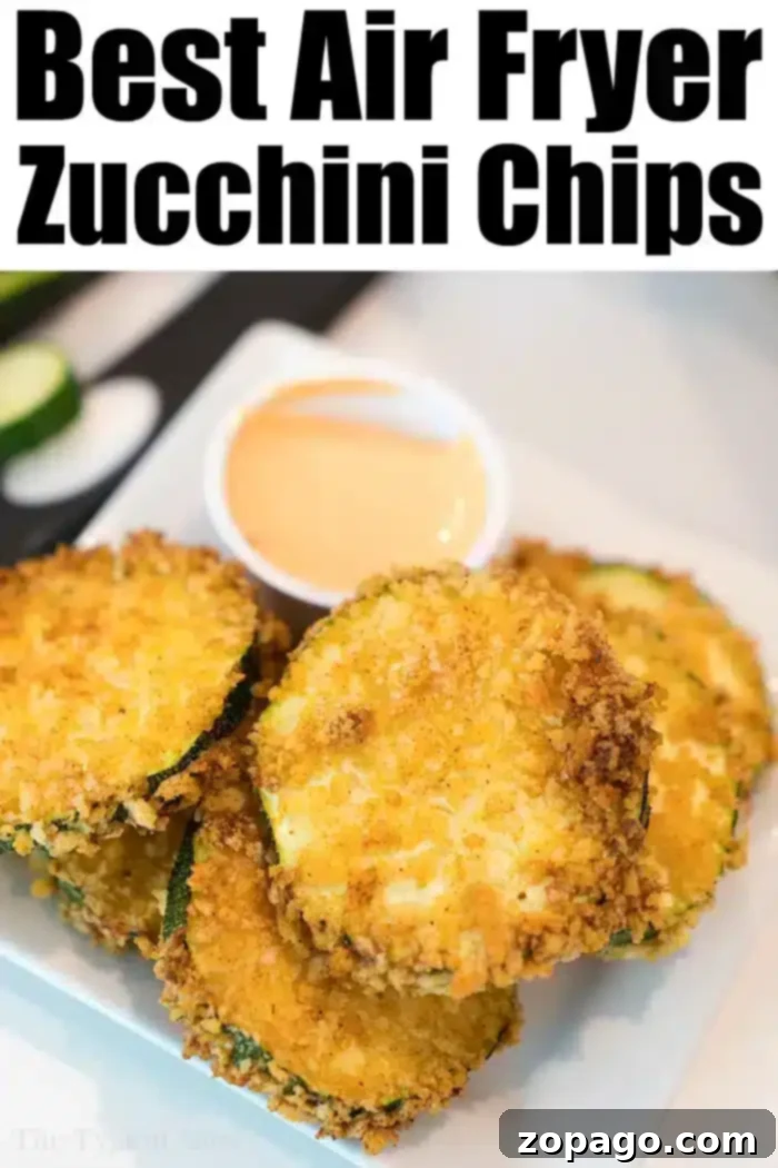 Air Fryer Zucchini Chips air fryer zucchini breaded