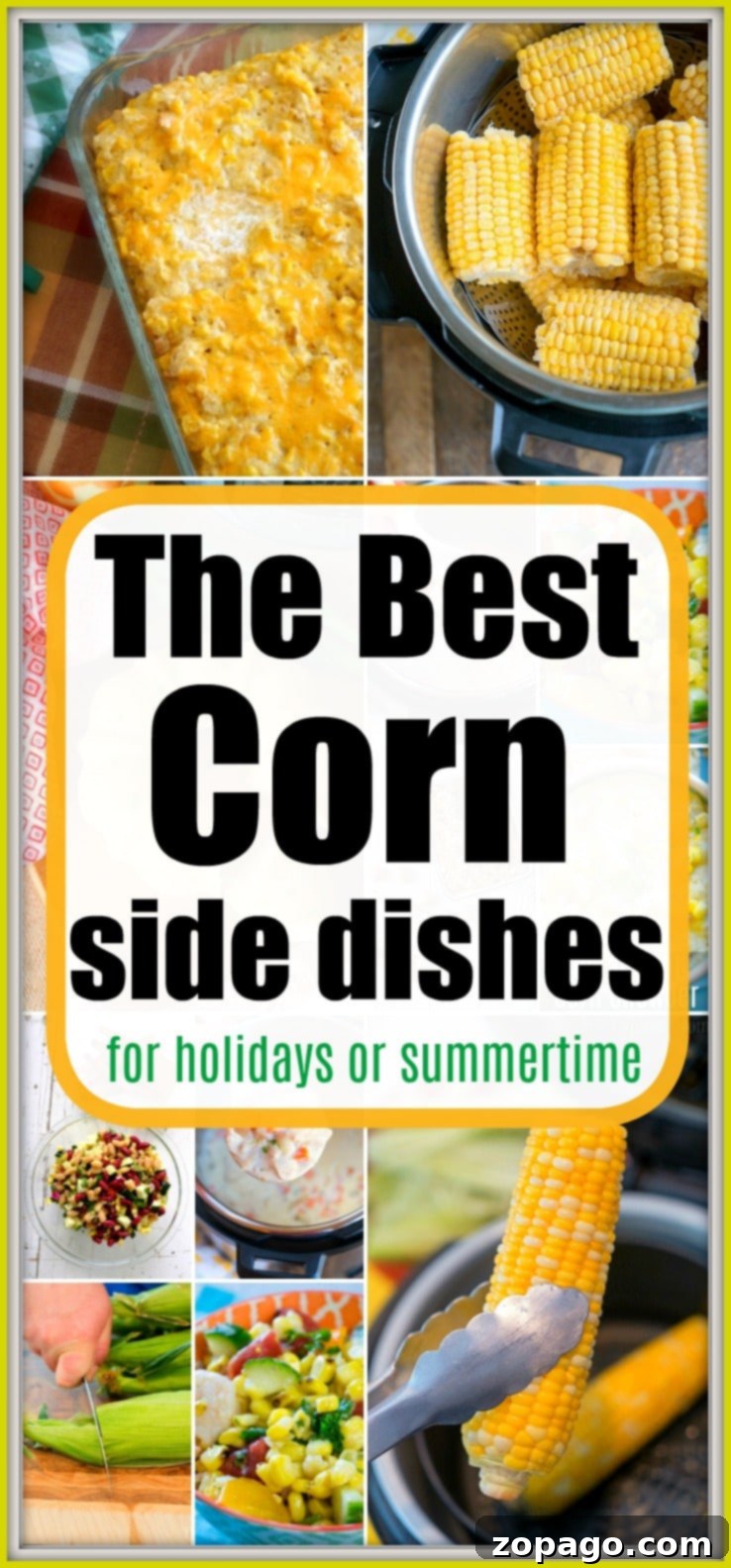 18 corn side dish recipes your whole family will love during the holidays and year round! Smoked, grilled, in salads, casseroles and surprising other ways. #corn #sidedish #thanksgiving #christmas #cornonthecob #cornsidedish Corn Side Dish Recipes: A Collection for Holidays and Year-Round Enjoyment