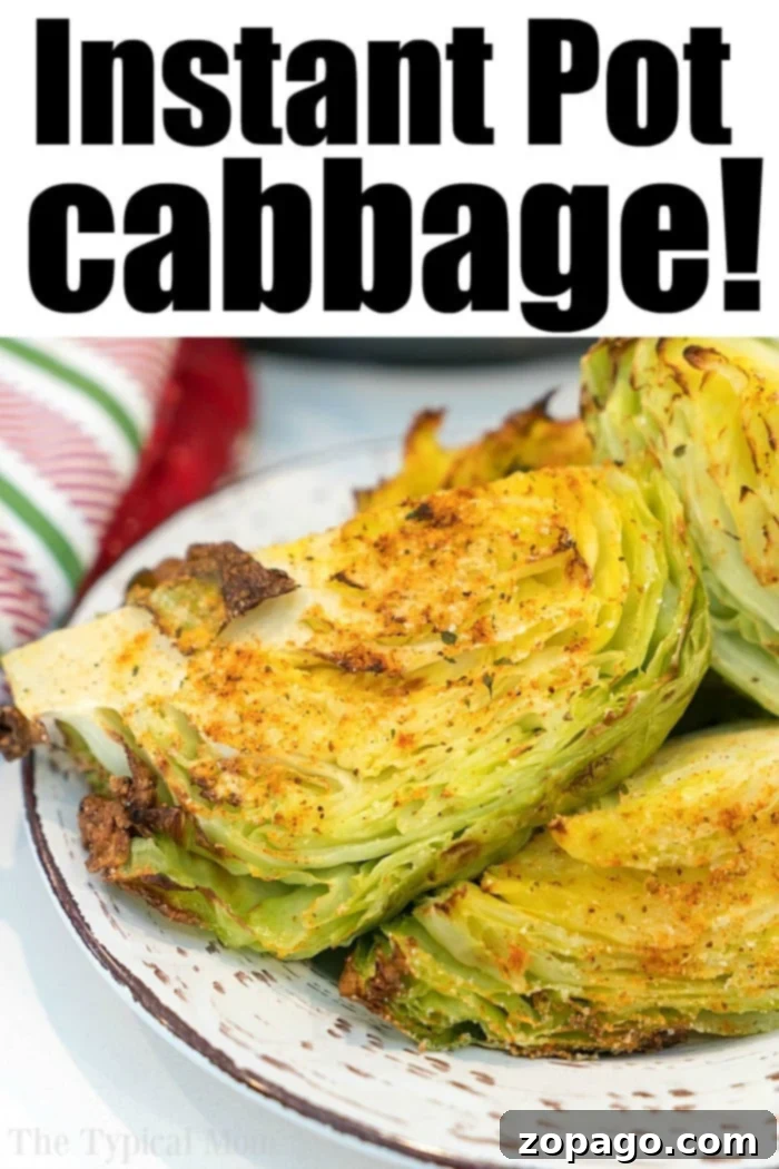 Instant Pot cabbage recipes for dinner: A week's worth of easy, healthy, vegetarian pressure cooker meals for cabbage lovers. Instant Pot Cabbage: Simple & Healthy Side Dish