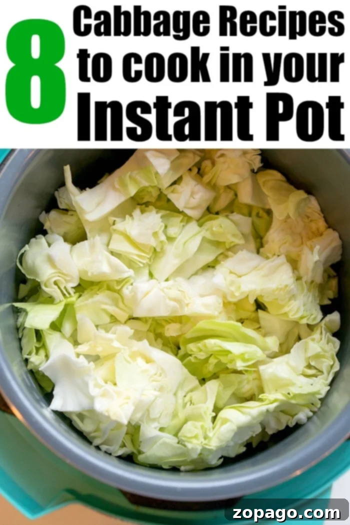 Instant Pot cabbage for dinner: Easy, healthy pressure cooker recipe for cabbage lovers. Instant Pot Cabbage: Perfectly Steamed for Dinner