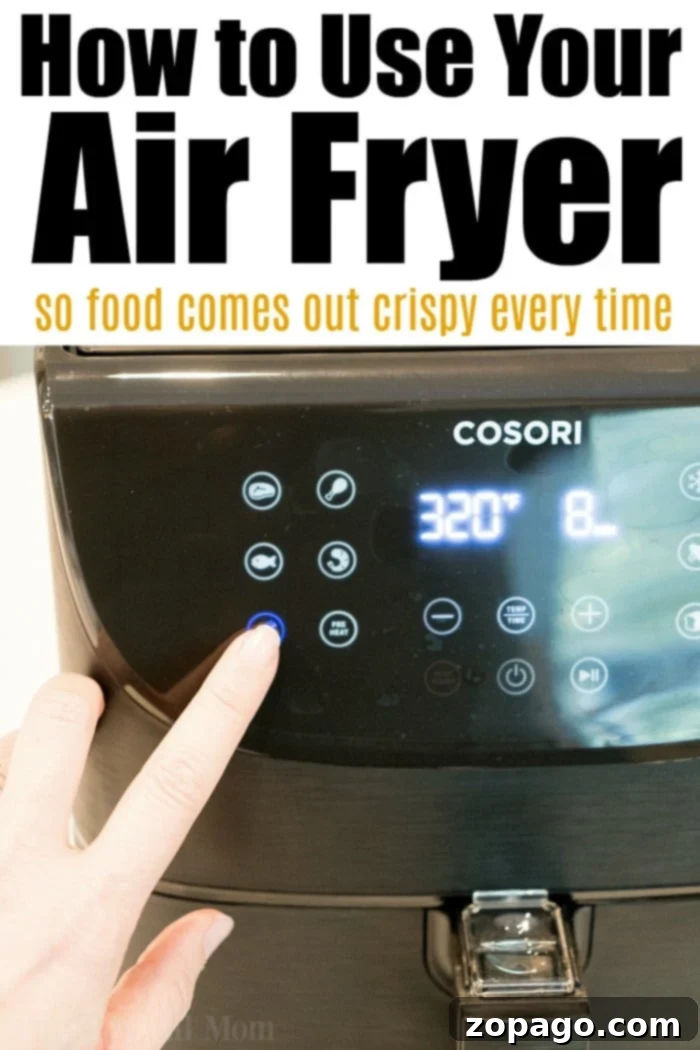 Electric air fryers are great for creating crispy recipes with NO oil required! Here's our air fryer review so you can see why we love it. #airfryer #beginner #tips #cosori how to use an air fryer