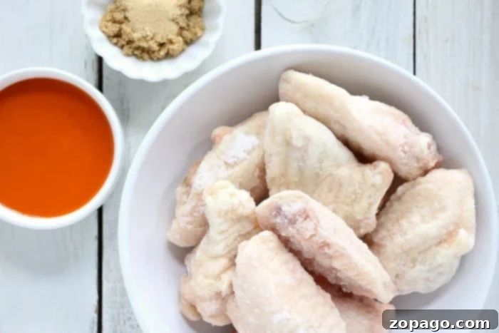 Crispy Air Fryer Frozen Chicken Wings 3 frozen air fryer wings