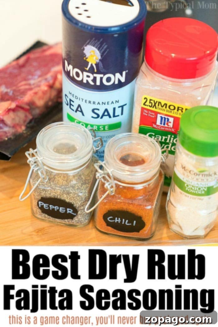 Learn how to make fajita seasoning that's amazing and easy to throw together. Customize the heat and cook on the grill or in an air fryer! Homemade fajita seasoning blend ready for steak or chicken