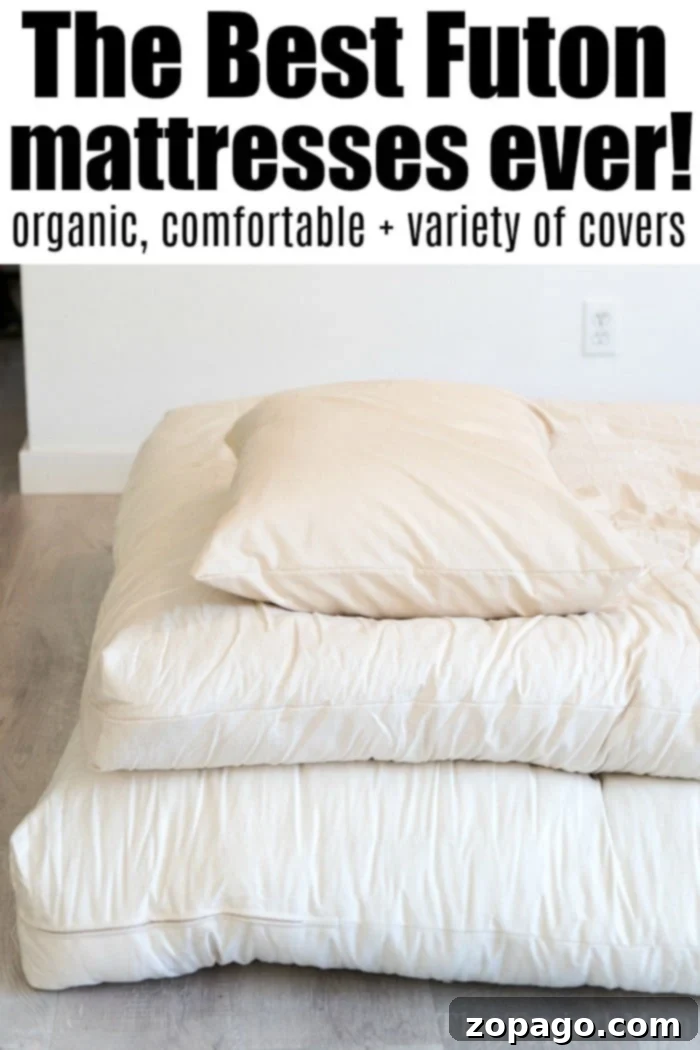 The most comfortable futon that can be customized to a tee with the mattress you love, and choose a variety of covers that will match your home decor. #futon #futons #mattress #review Choosing the best futon mattress for ultimate comfort