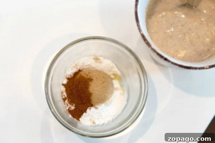Instant Coffee Cake Mug 5 A delicious mug dessert ready to eat, showing the crumbly topping