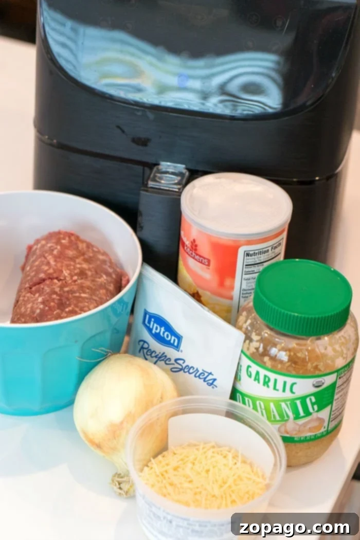 Easy Air Fryer Meatballs 4 A platter of cooked meatballs in air fryer, showing their inviting golden-brown crust.