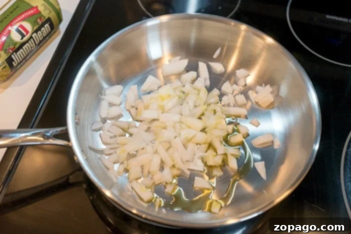 Stuffed Zucchini Tacos 3 Mealthy frying pan used for cooking ground meat