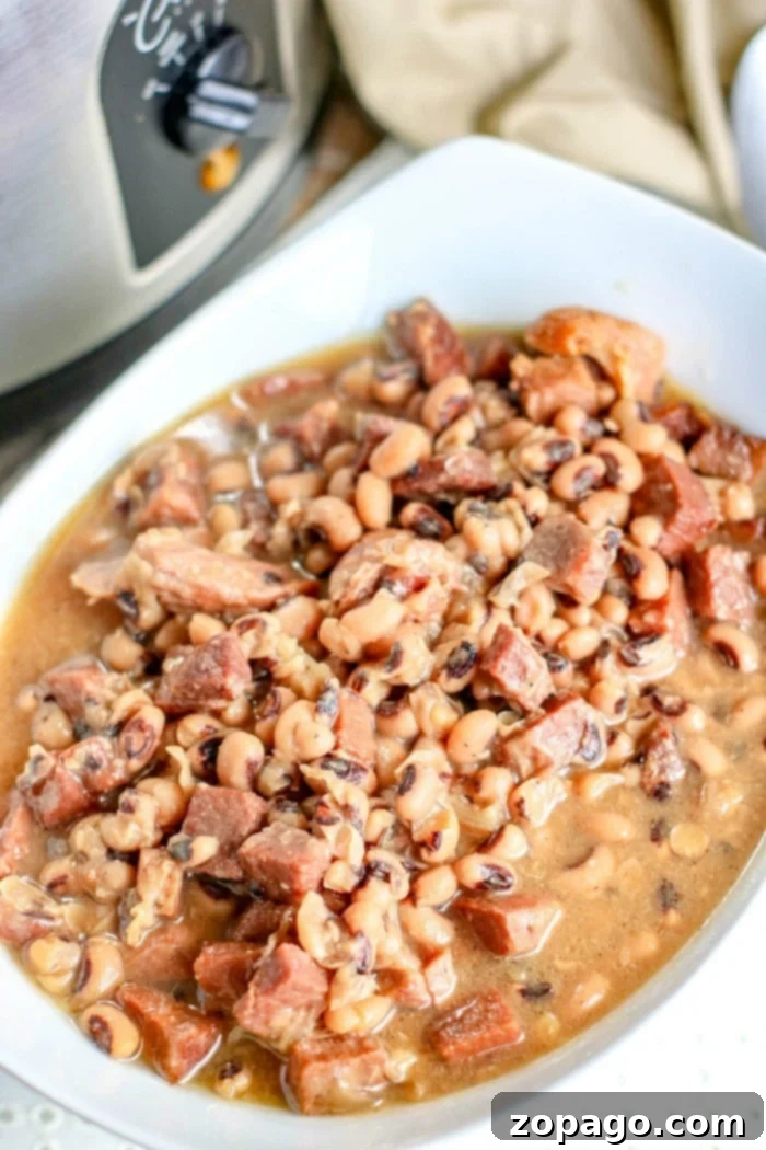 Savory Budget-Friendly Slow Cooker Creations 4 Slow Cooker Black Eyed Peas