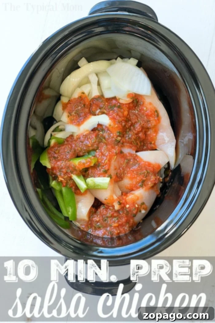 Effortless Slow Cooker Chicken Dinners 8 Salsa Chicken Crockpot Recipe