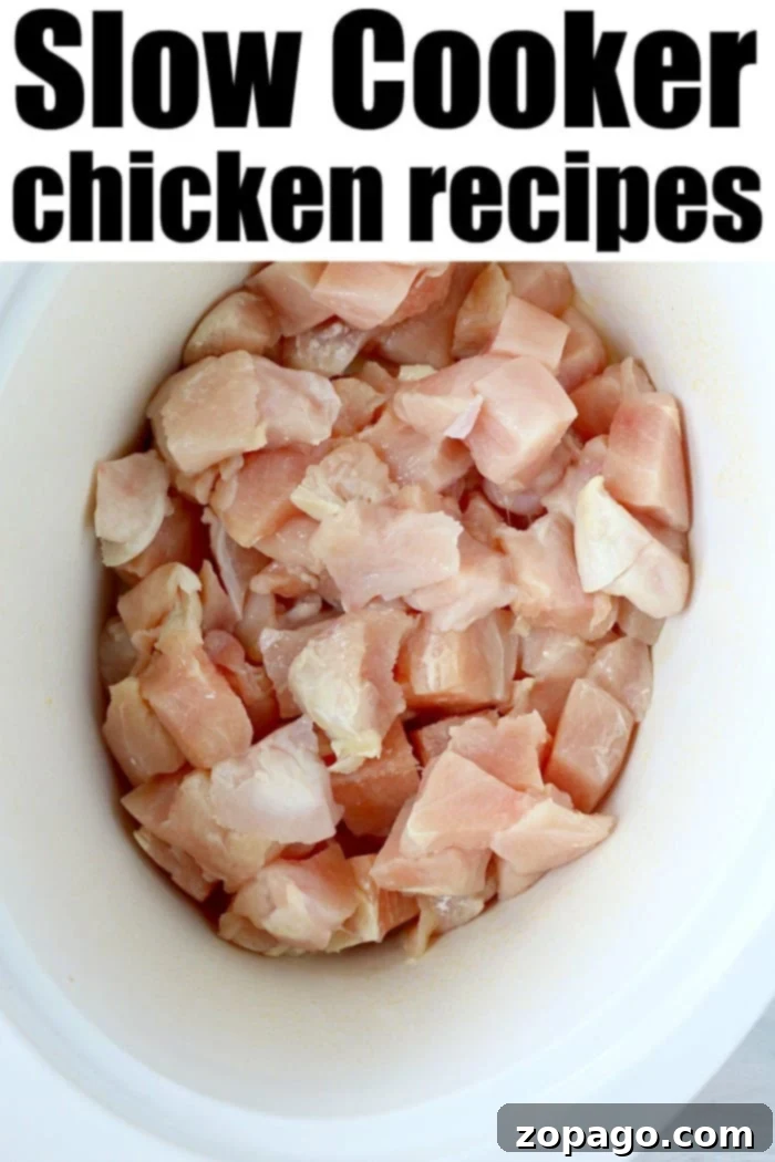 Effortless Slow Cooker Chicken Dinners 9 crockpot chicken recipes