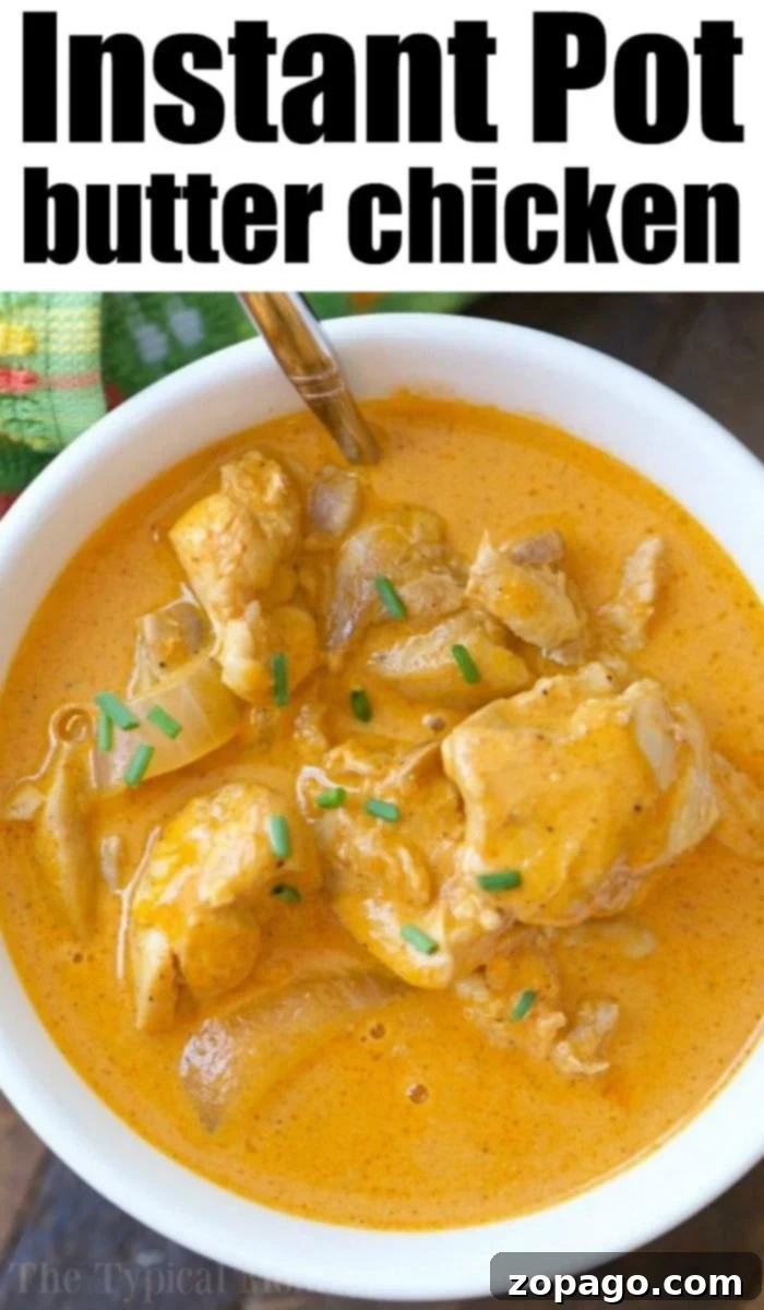 Butter Chicken for Your September Instant Pot Meals Instant Pot Butter Chicken: A creamy, flavorful Indian-inspired dish perfect for your September meal plan.