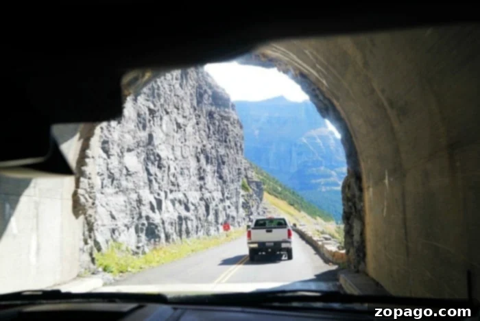 When to Visit Glacier National Park for the Trip of a Lifetime 3 Driving on the scenic Going-to-the-Sun Road in Glacier National Park