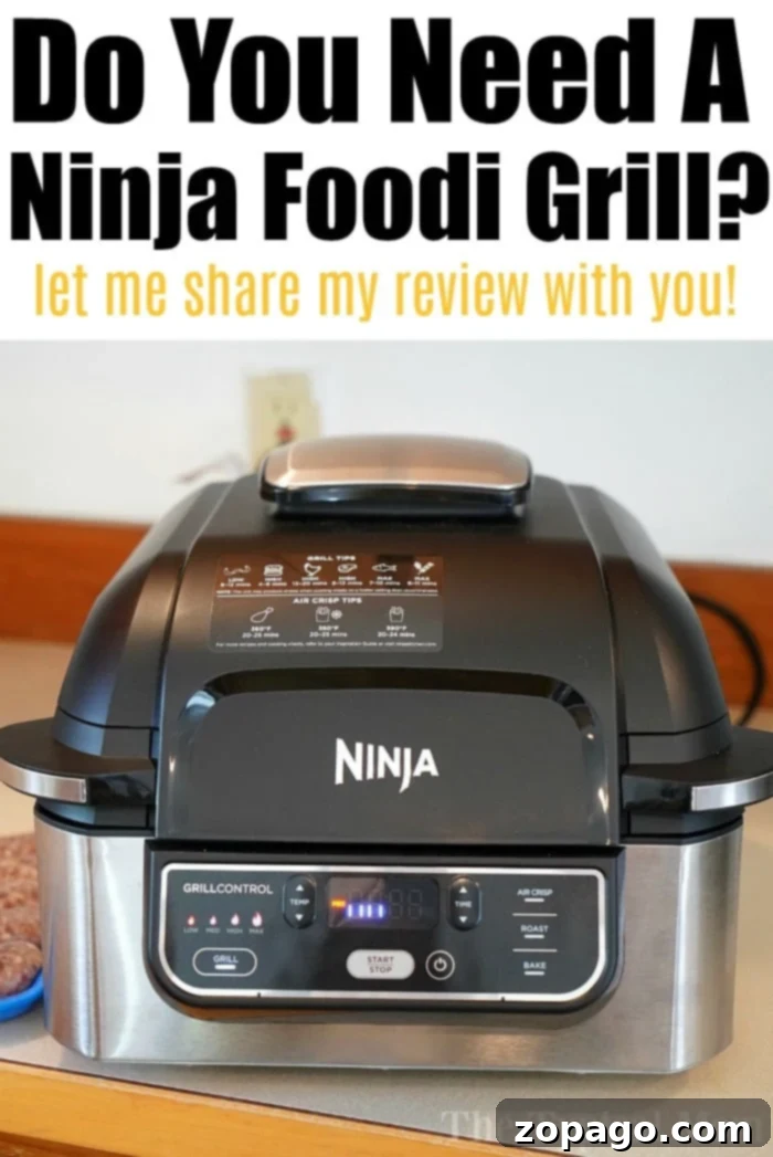 Ninja Foodi Grill Review: Is It Right for You? The sleek design of the Ninja Foodi Pro Grill, ready for action.