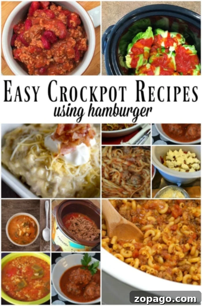 Crockpot hamburger recipes we love!! Crockpot hamburger recipes
