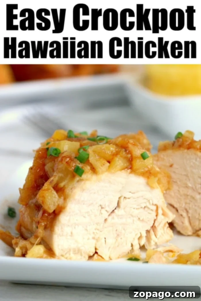 Pineapple Glazed Slow Cooker Chicken 5 crockpot hawaiian chicken