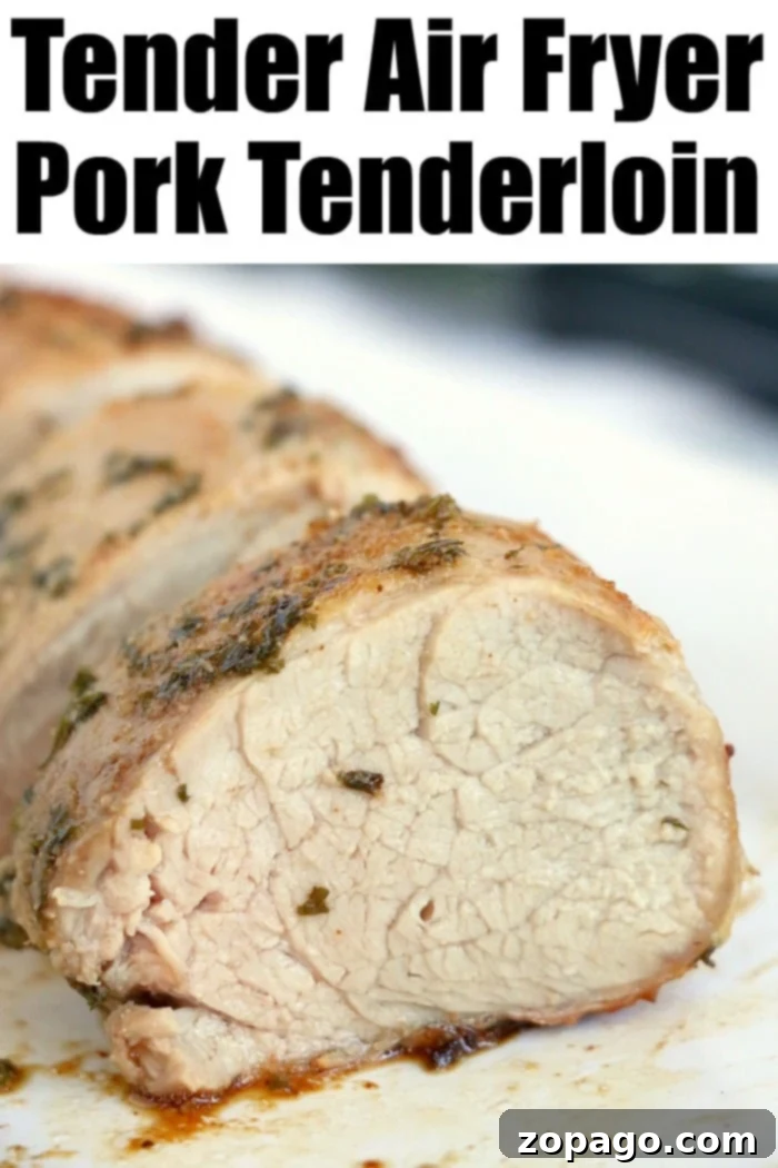 Perfect Air Fried Pork 11 Best Air fryer pork loin comes out tender on the inside and flavored to perfection outside. It's a quick way to cook pork in your Ninja Foodi or other brand.