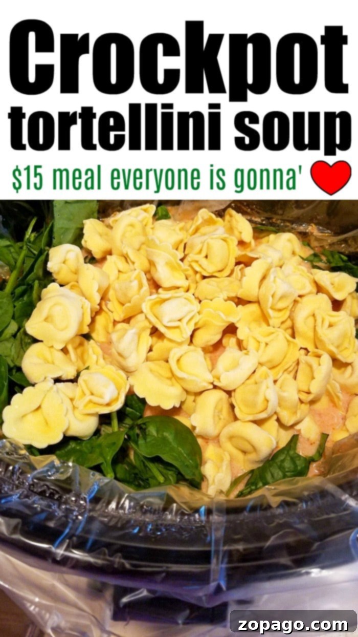 Effortless Slow Cooker Dinners 5 Crockpot Tortellini Soup
