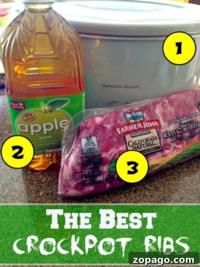 Easy Slow Cooker Meals 7 Easy Crockpot Ribs, tender and flavorful