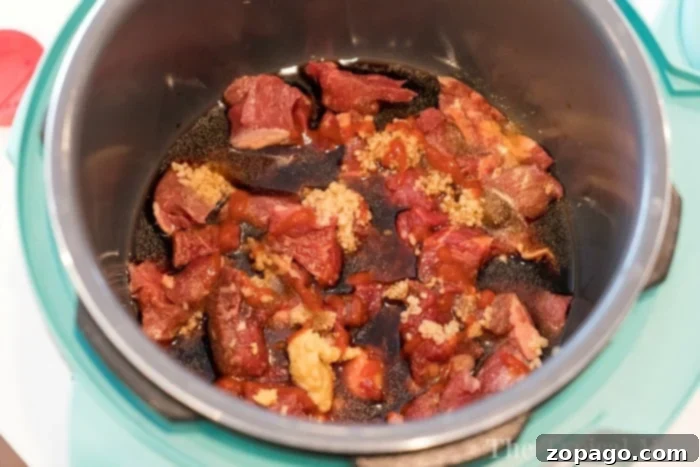 Hearty Instant Pot Beef Stew 4 Instant Pot beef stew with vegetables