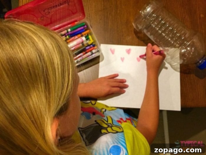 Children preparing care packages for Christmas