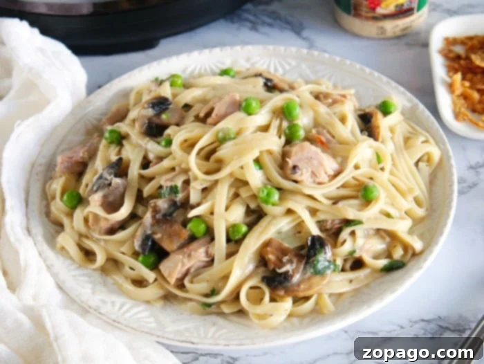 Creamy Instant Pot Turkey Tetrazzini 3 turkey casserole