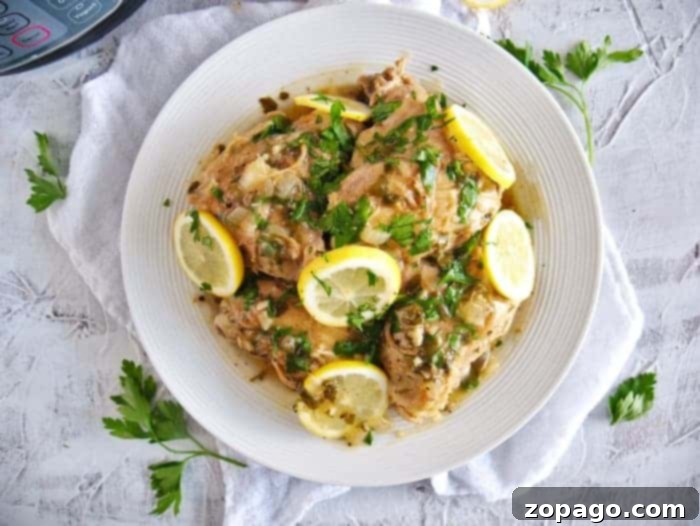 Zesty Instant Pot Lemon Chicken 6 Instant pot lemon pepper chicken cooked and ready to serve