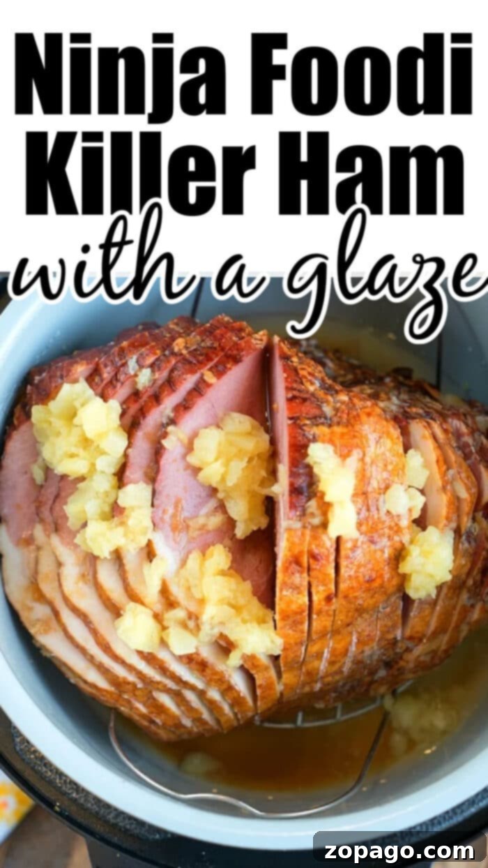 Aromas of Delicious Ninja Foodi Ham The delicious aroma of Ninja Foodi ham fills the kitchen.