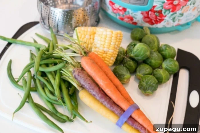 Quick Instant Pot Steamed Vegetables 3 instant pot vegetables