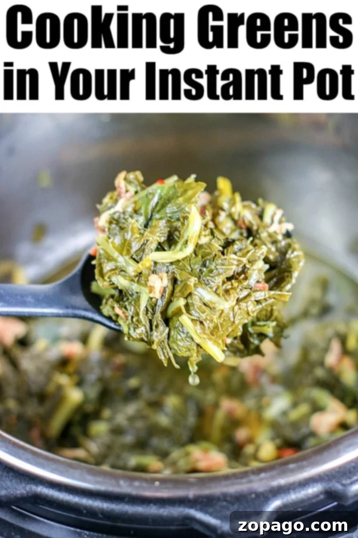 How to make Instant Pot greens! Perfectly cooked pressure cooker turnip greens, brussel sprouts, spinach and broccoli made in just minutes. Delicious. Instant Pot Greens