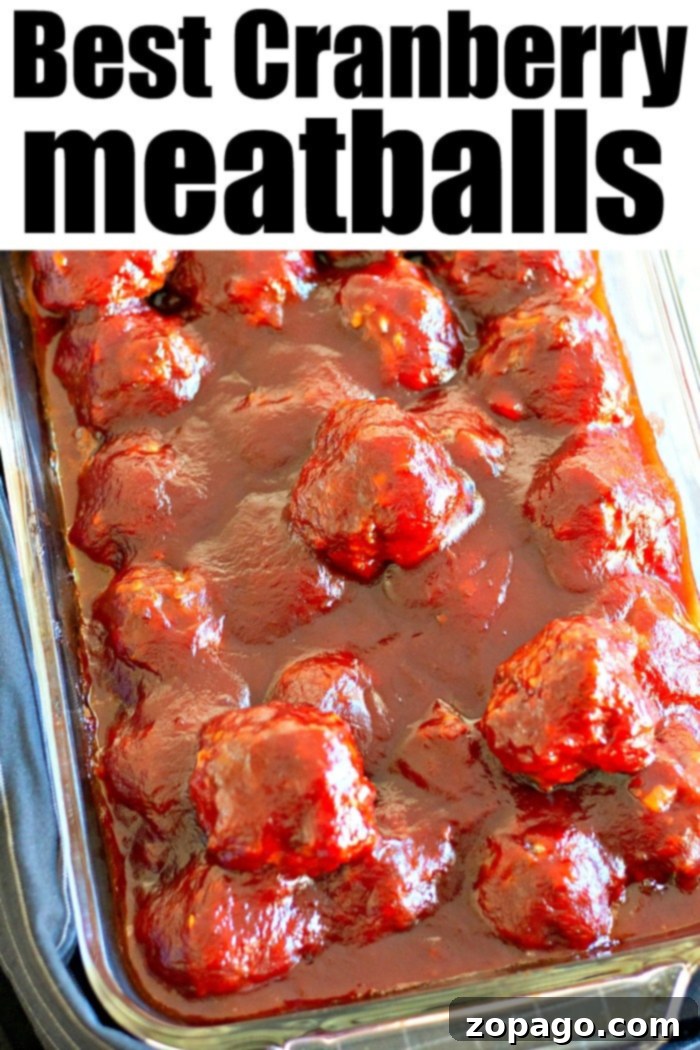 Best Cranberry Meatballs for Holiday Appetizers Perfectly coated cranberry meatballs ready to be served