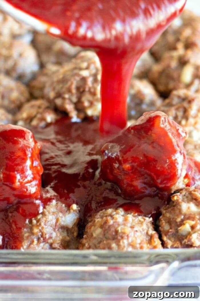 Cranberry Meatballs: The Best Christmas Appetizer Cranberry Meatballs with Frozen Meatballs, glistening with sauce