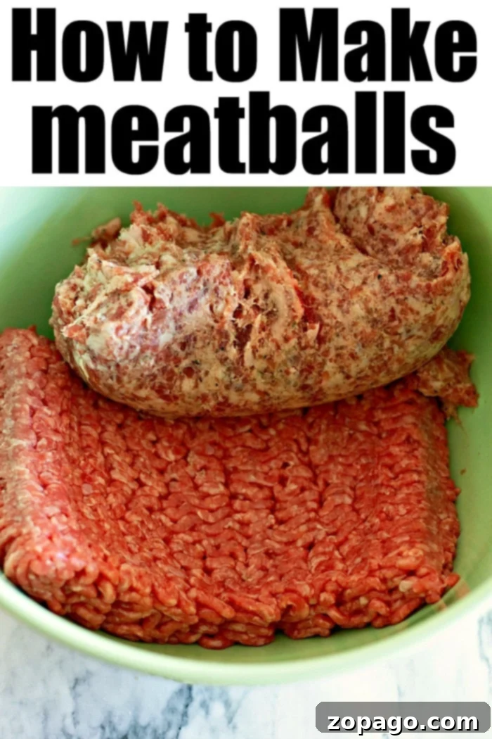 Simple Meatball Recipe for Spaghetti or Appetizers – Quick 10-Minute Oven Bake! How to Make Delicious Breadcrumb-Free Meatballs at Home