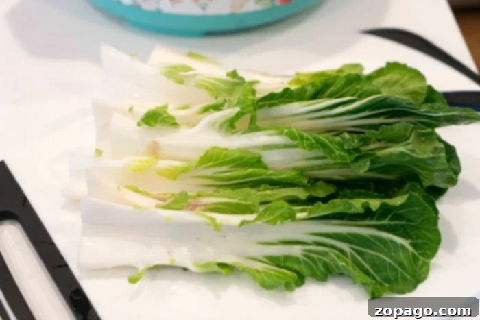 Effortless Instant Pot Bok Choy 3 Fresh Bok Choy ready for cooking