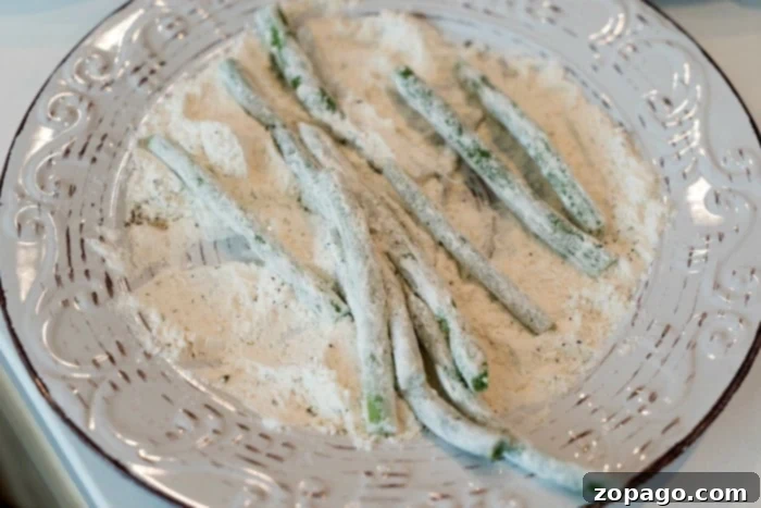 air fried green beans