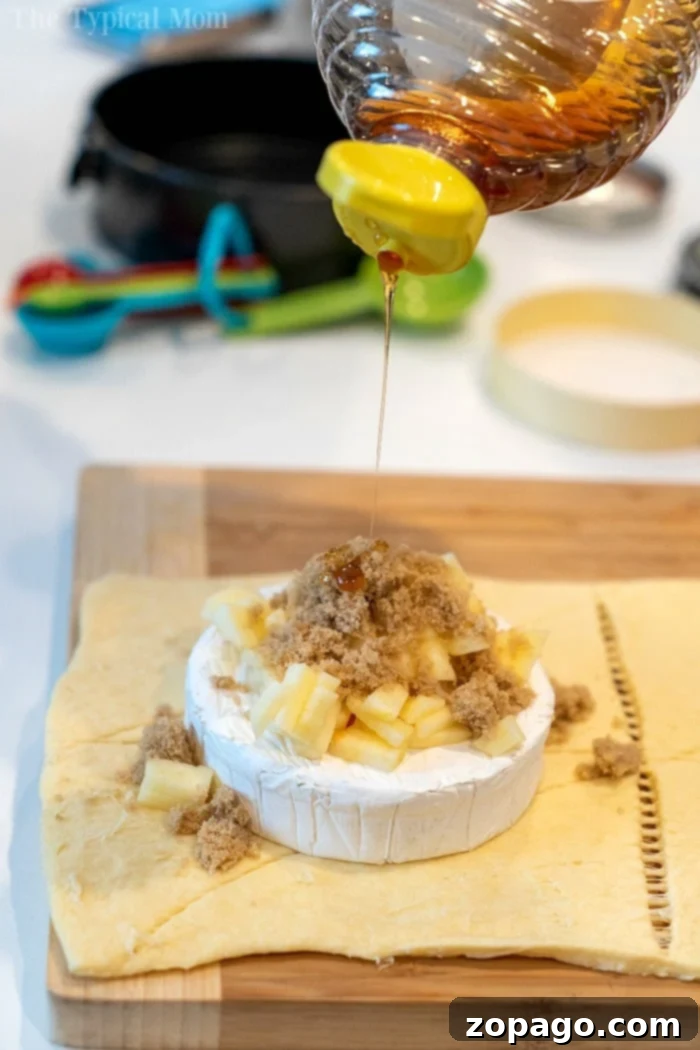 Easy Air Fryer Brie & Crescent Bundles 10 best baked brie recipe