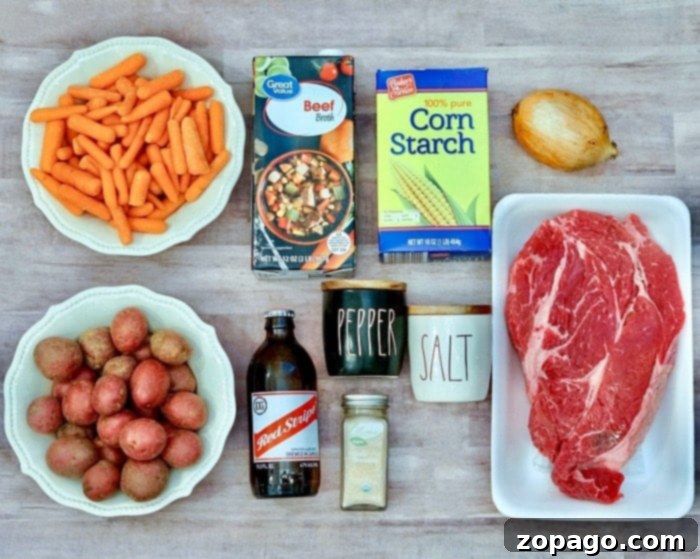 Foolproof Onion Soup Pot Roast 4 Crockpot roast with beer and onion soup mix
