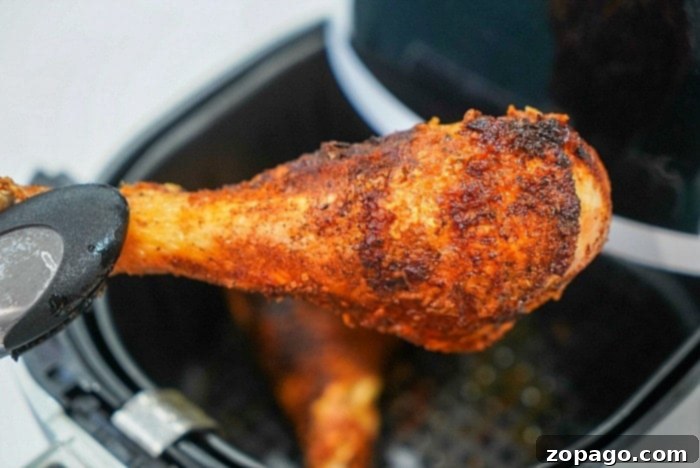 Air Fryer Low Carb Delights 11 crispy turkey legs