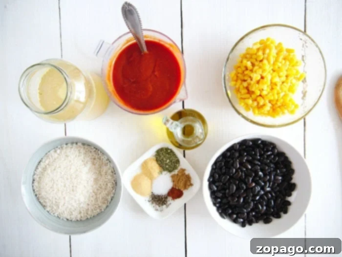 Instant Pot Cheesy Enchilada Rice 5 Close-up of enchilada rice with corn and beans