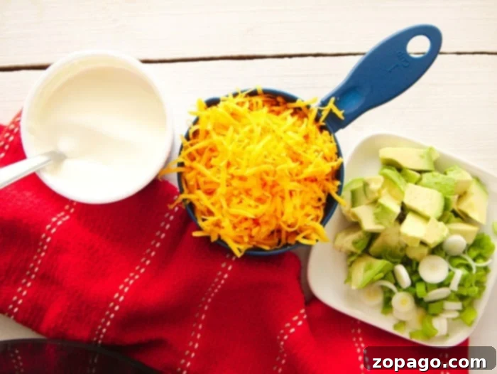 Instant Pot Cheesy Enchilada Rice 8 Toppings for enchilada rice