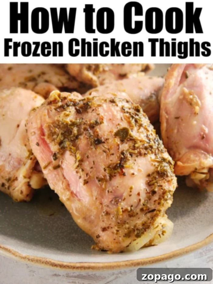 Cooking Frozen Chicken Thighs in Instant Pot: From frozen to fantastic in minutes! how to cook frozen chicken thighs in a pressure cooker