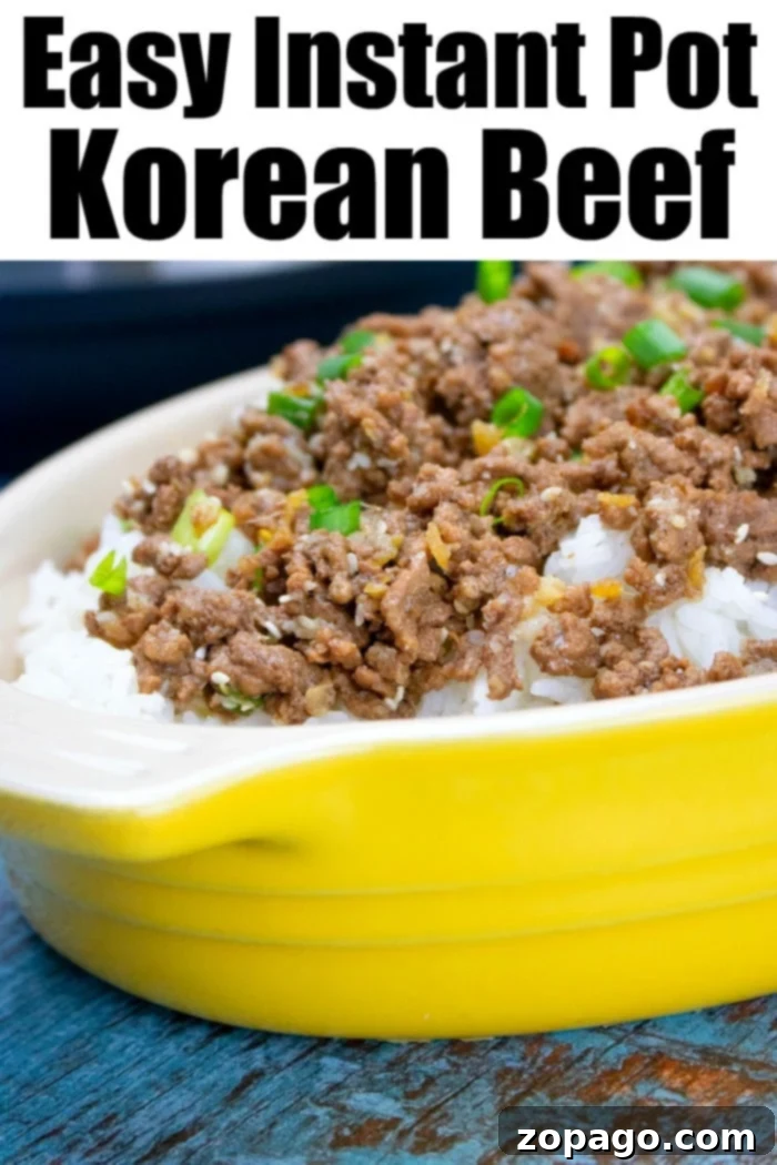 Instant Pot Korean beef has a sweet and savory sauce that's a cheap meal served over rice. Looking for a pressure cooker ground beef recipe, this is it. #instantpot #instapot #koreanbeef #groundbeef #instantpotkoreanbeef #ninjafoodi Instant Pot Korean beef has a sweet and savory sauce that's a cheap meal served over rice. Looking for a pressure cooker ground beef recipe, this is it. #instantpot #instapot #koreanbeef #groundbeef #instantpotkoreanbeef #ninjafoodi