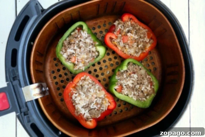 Air-Fried Stuffed Bell Peppers 11 air fryer recipes