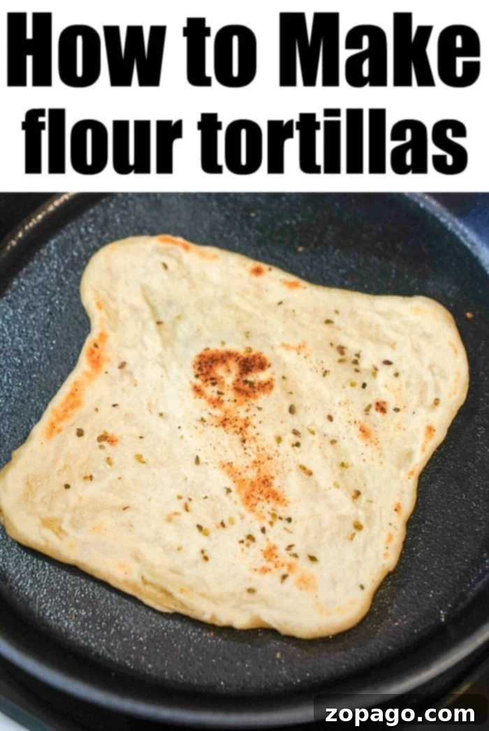 This easy homemade flour tortilla recipe requires only 4 ingredients. This no yeast bread alternative is great when you're in a pinch to serve with dinner. flour tortilla recipe, This easy homemade flour tortilla recipe with 4 ingredients, no yeast bread alternative