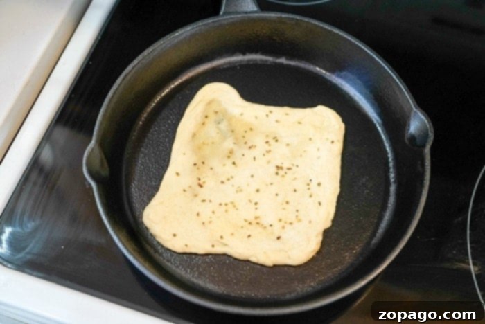 Soft and Chewy Oil Tortillas 6 cast iron flour tortillas