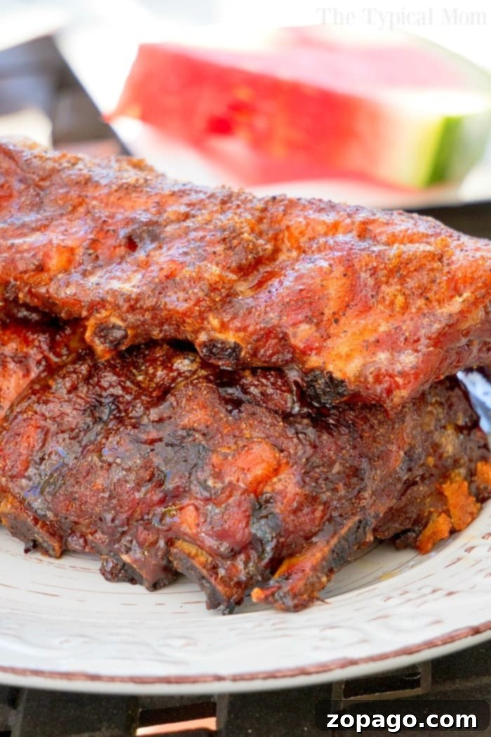 Fall Off The Bone Air Fryer Ribs 6 best way to smoke ribs, showing beautifully prepared ribs