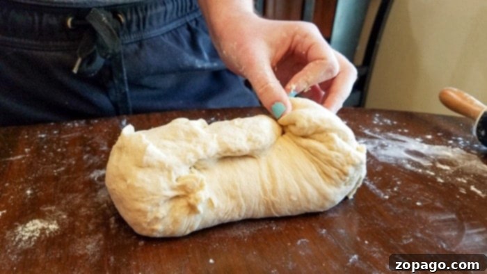 Cloud-Like Homemade White Bread 6 Two shaped loaves of white bread dough perfectly tucked into greased loaf pans, ready for their second rise.