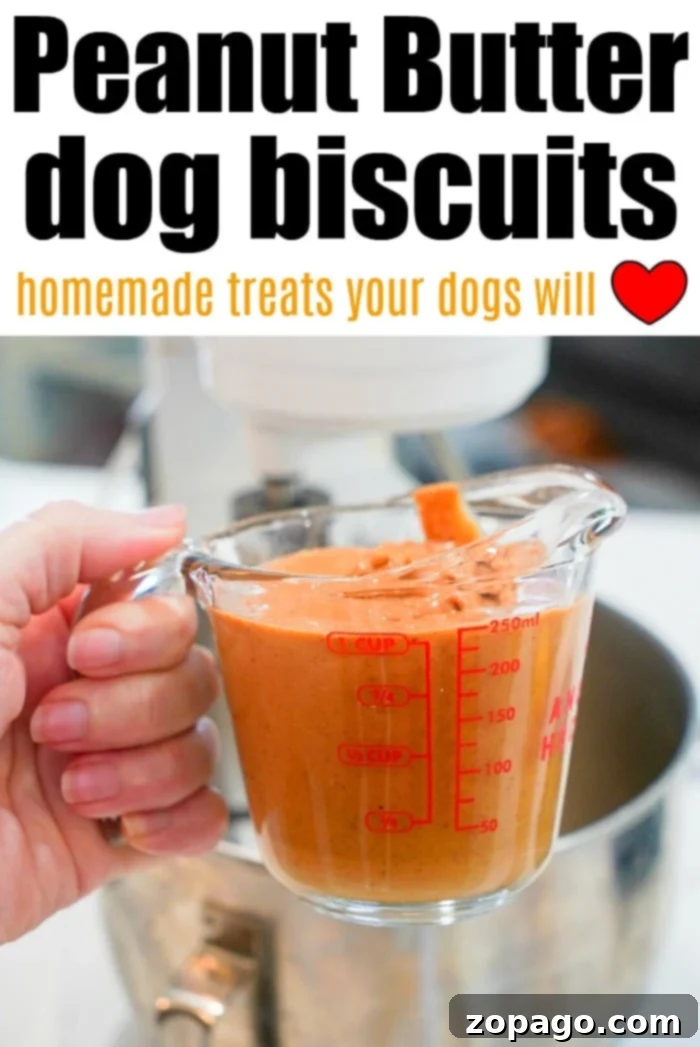 Homemade dog biscuits made with peanut butter that your puppy will love! Love your pet? These treats only need 5 ingredients and take less than 30 min. homemade dog biscuits