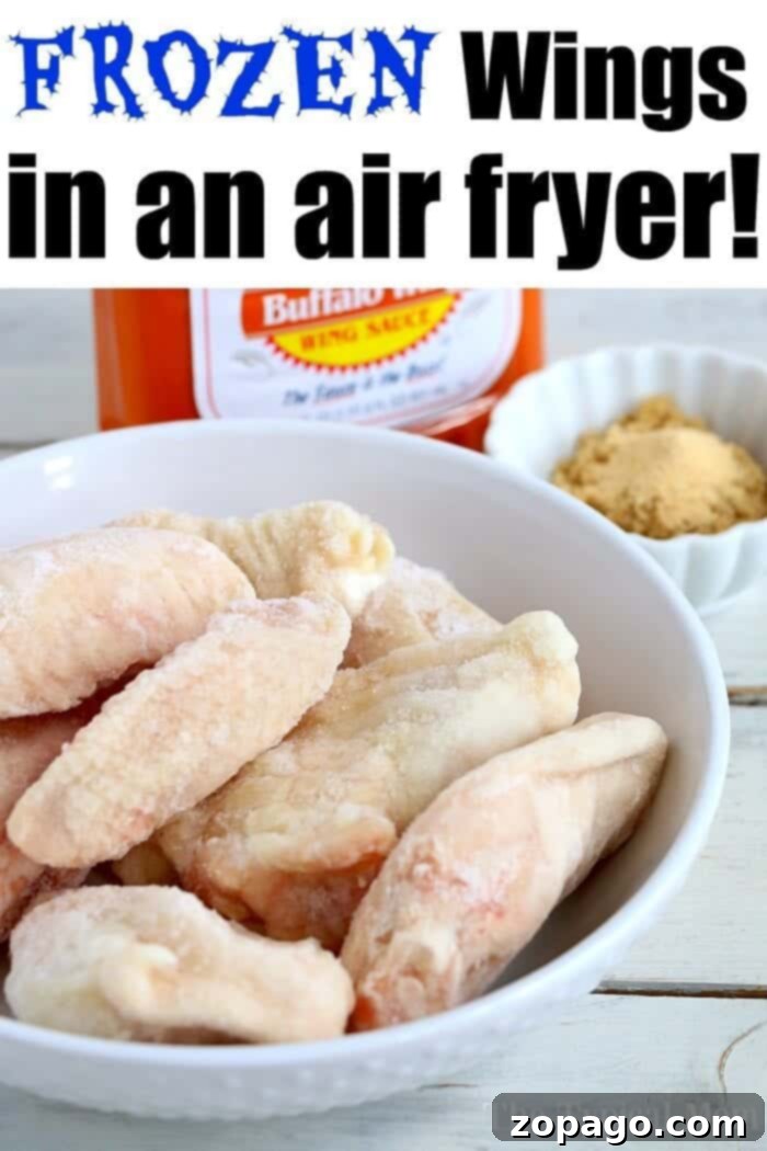 Air Fryer Frozen Food Favorites 10 Frozen Chicken Wings in Air Fryer